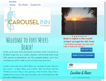 Tablet Screenshot of carouselbeachinn.com